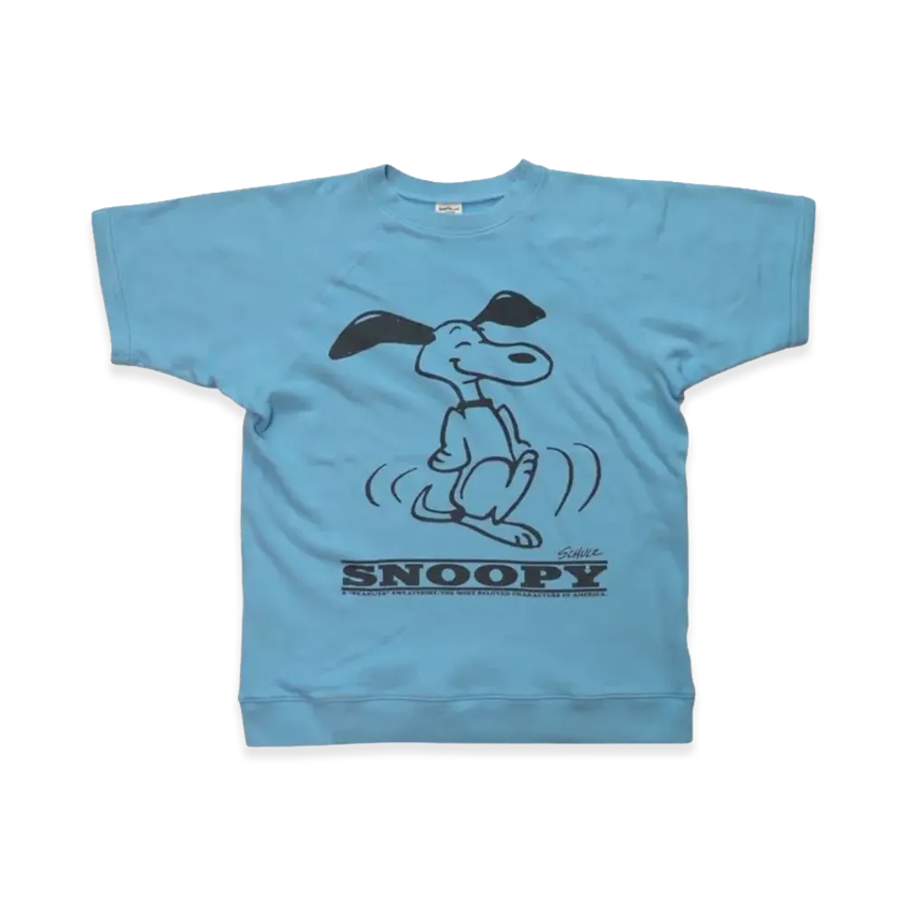 SAPEur x PEANUTS Snoopy S/S Sweat "Saxe"