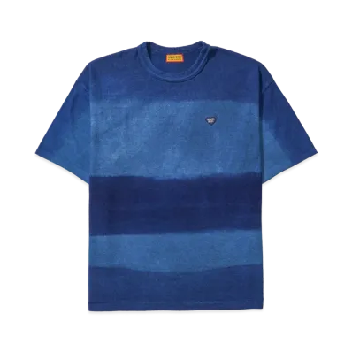 HUMAN MADE Indigo Dyed Striped T-Shirt "Indigo"