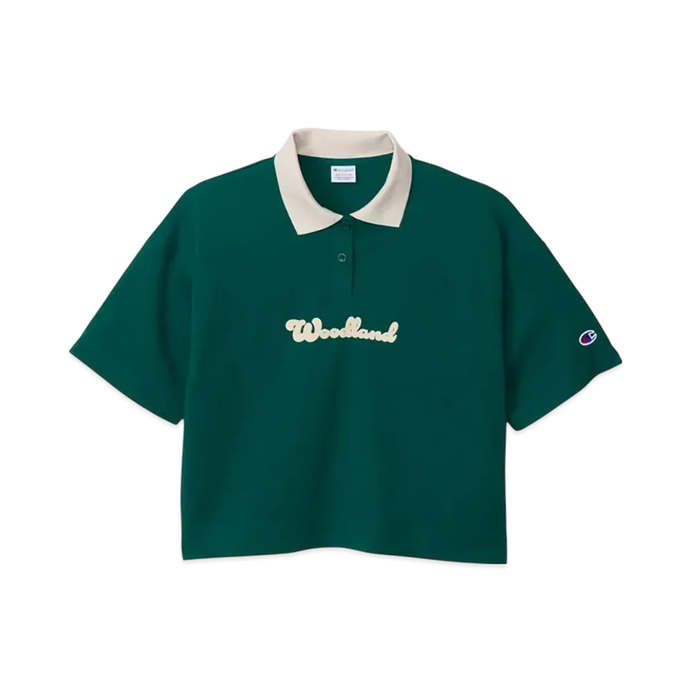 Champion Women's Polo Shirt 25SS "Dark Green"