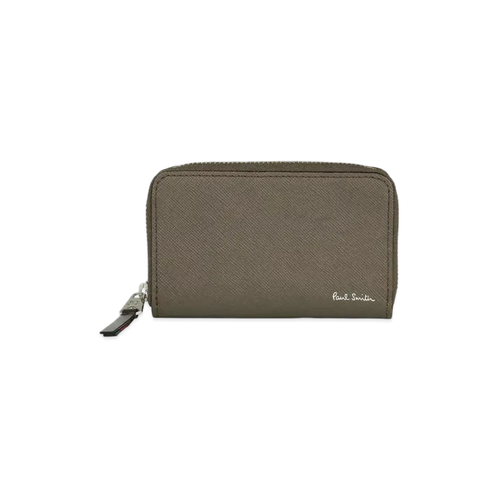 Paul Smith Bright Stripe Puller Card / Coin Case "LightBrown"