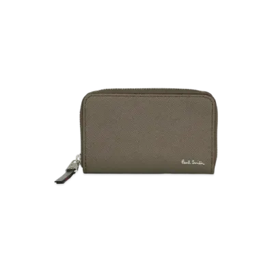 Paul Smith Bright Stripe Puller Card / Coin Case "LightBrown"