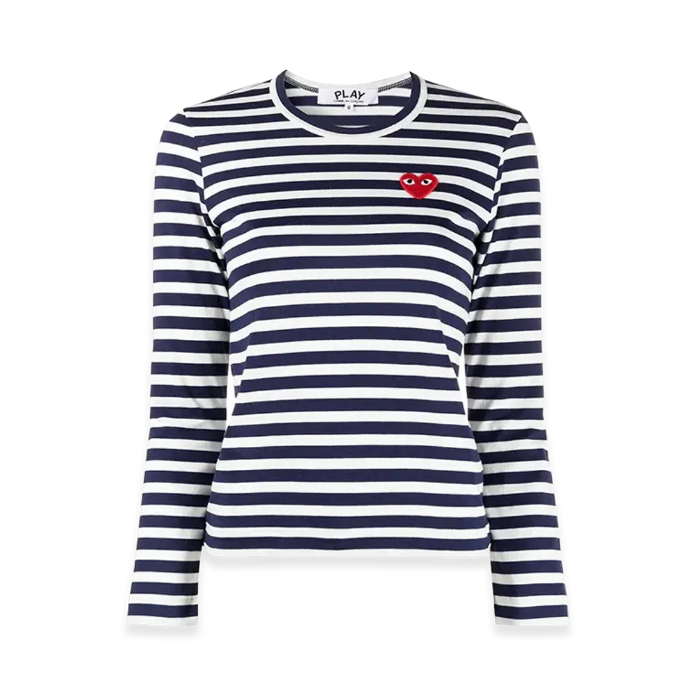 COMME des GARCONS Women's Long Sleeve T-Shirts "Blue"