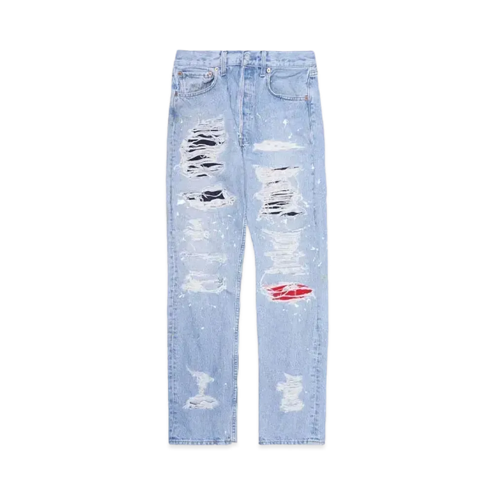 HYPE DROP x INNOCENCE NYC EXCLUSIVE DESTROY DENIM PANTS 30inch "Indigo"
