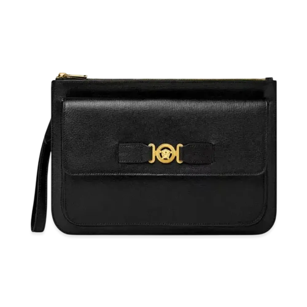 Versace Medusa Biggie Large Pouch "Black/Gold"