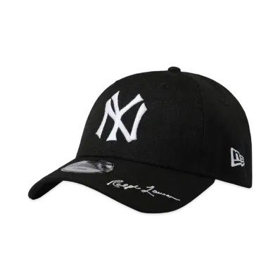 NEW ERA x Polo Ralph Lauren x MLB 49FORTY Cooperstown New York Yankees "Black"