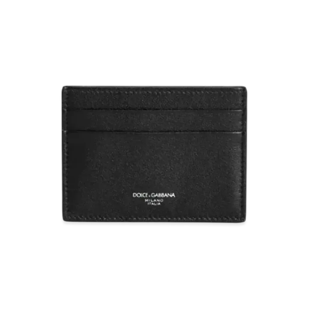 DOLCE&GABBANA Calfskin Card Holder "Black"