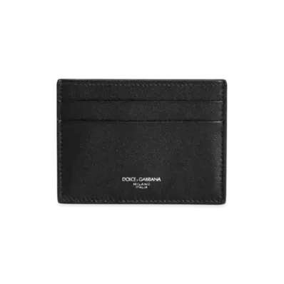 DOLCE&GABBANA Calfskin Card Holder "Black"