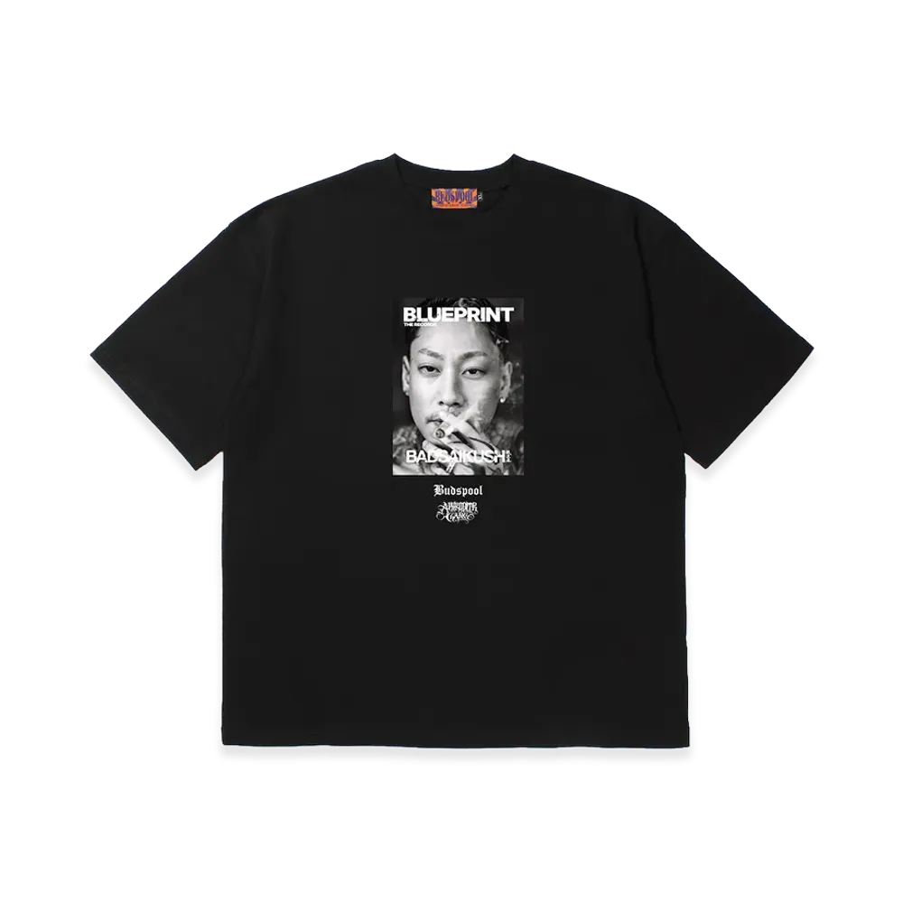 APHRODITEGANG x BUDSPOOL Blueprint The Records S/S Tee 01 "Black"