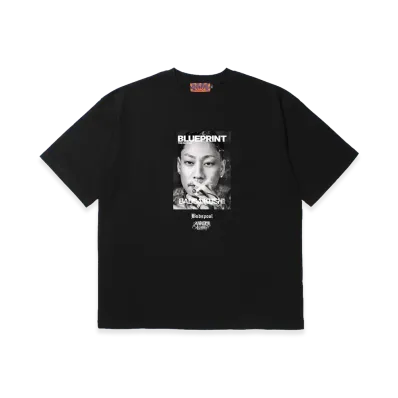 APHRODITEGANG x BUDSPOOL Blueprint The Records S/S Tee 01 "Black"