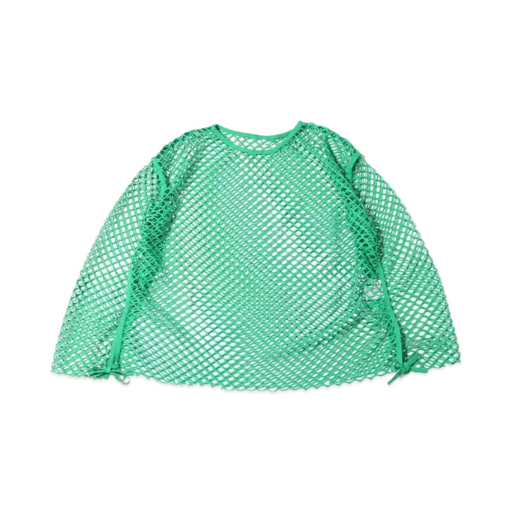 atmos pink Nagasode Mesh Tops "Green"