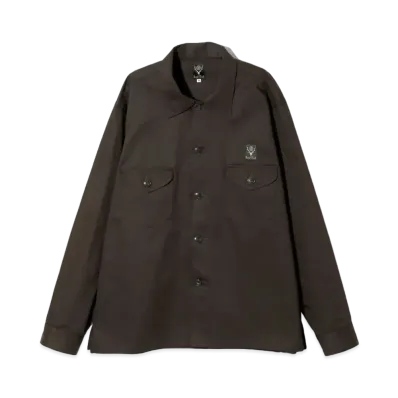 SOUTH2 WEST8 Smokey Shirt "Dark Brown"
