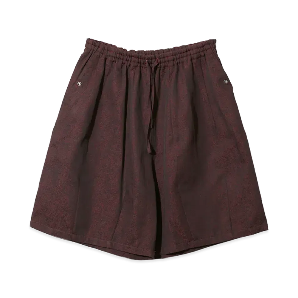 NEEDLES String Cowboy H.D. Short - Micro Shadow Plaid "Burgundy"