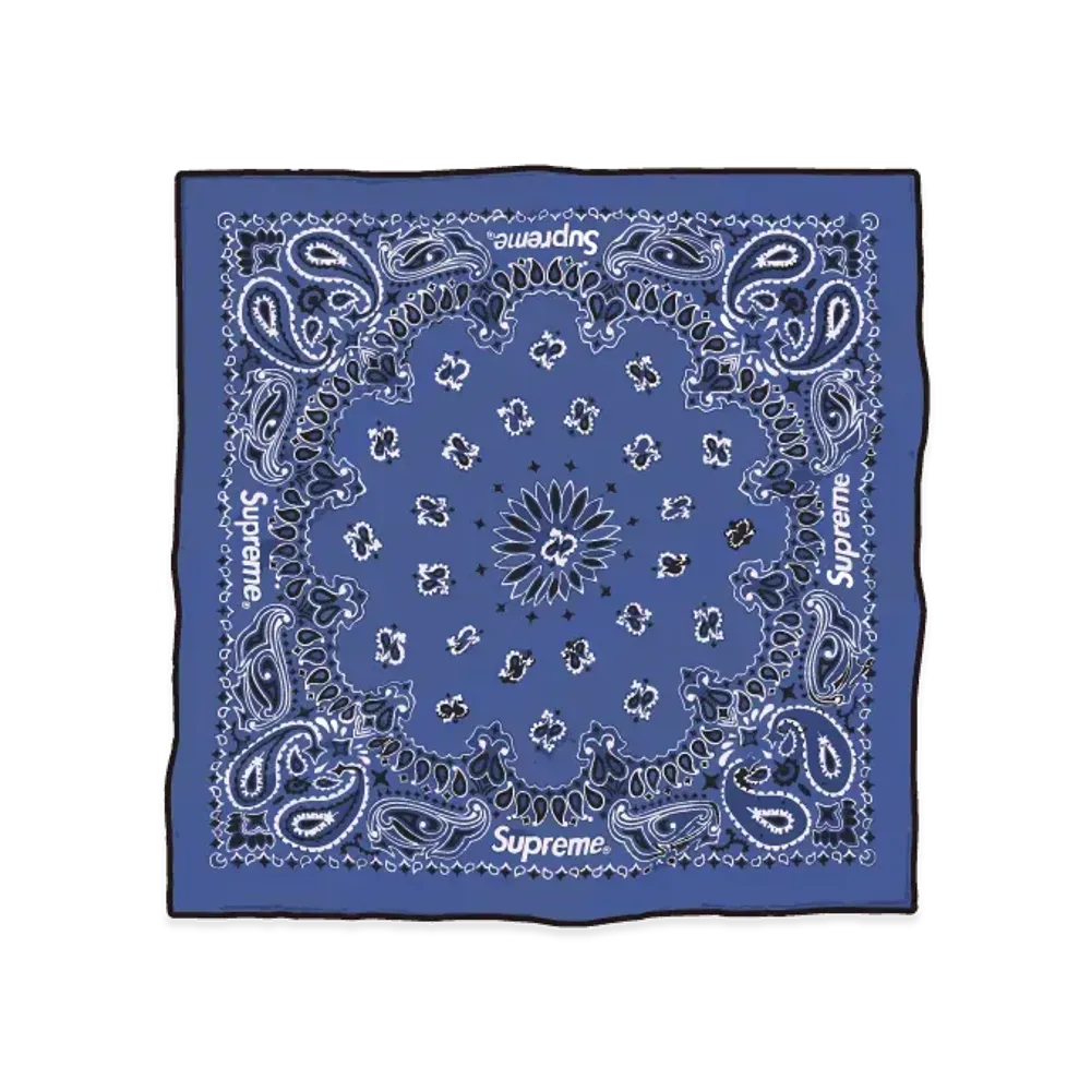 Supreme Silk Bandana "Navy"