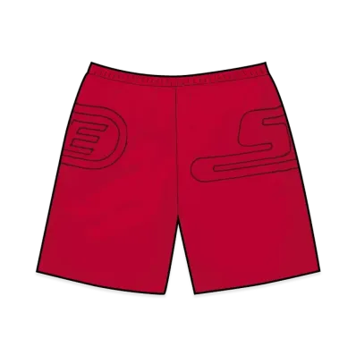 Supreme Big Logo Nylon Short "Red"