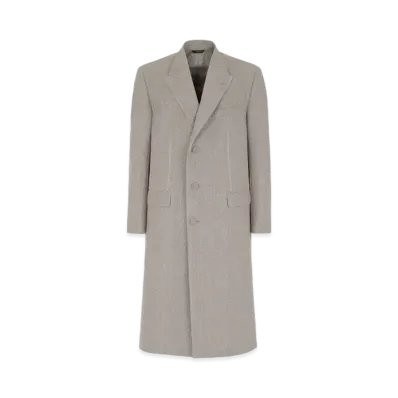 FENDI Dove Gray Wool Coat "Beige"
