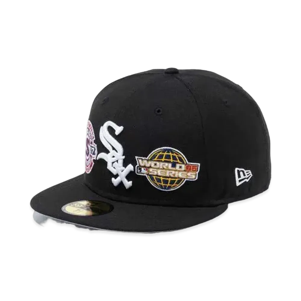 NEW ERA 59Fifty World Champions Chicago White Sox Gray Under Visor "Black"