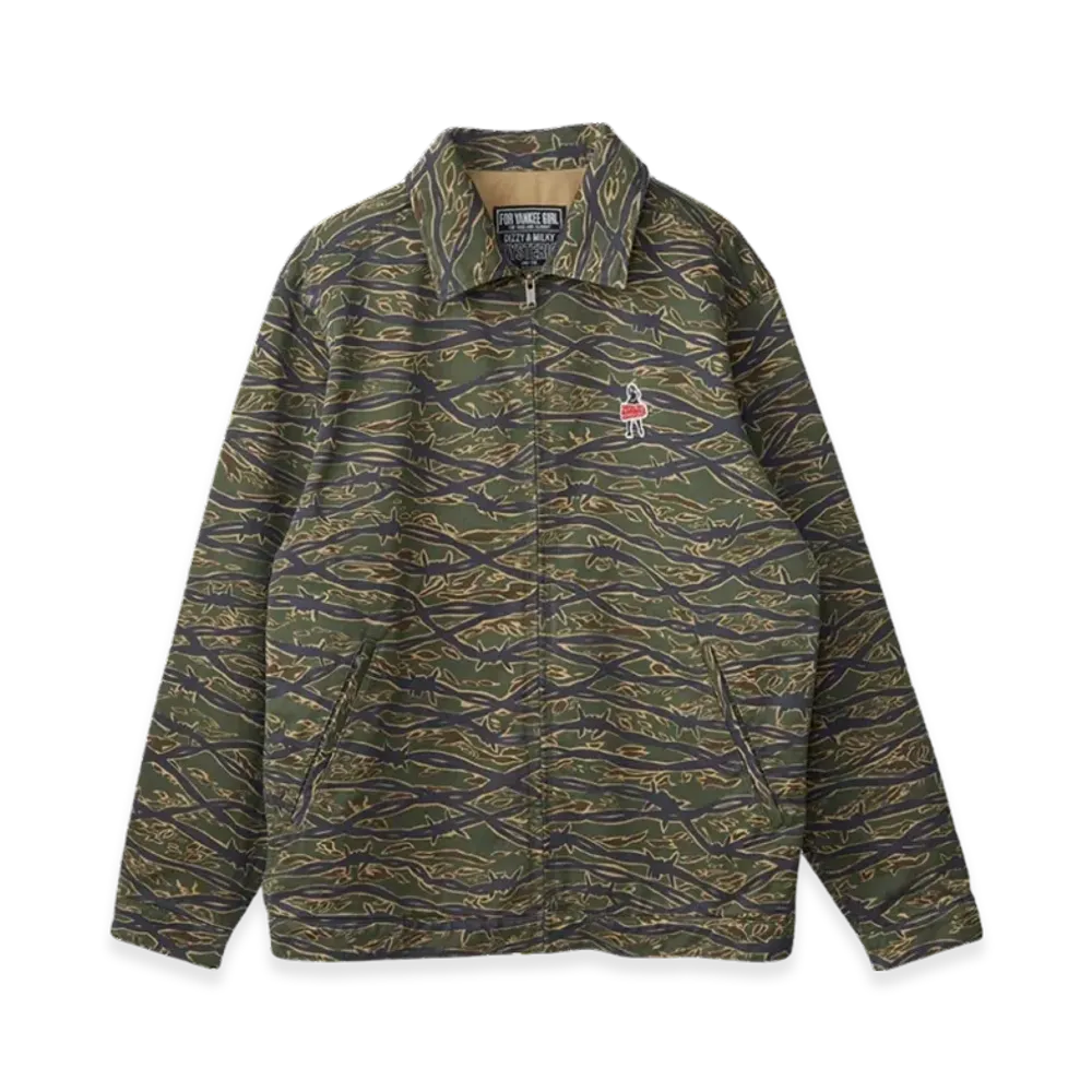 HYSTERIC GLAMOUR Vixen Girl Patch Utility Jacket "Khaki"