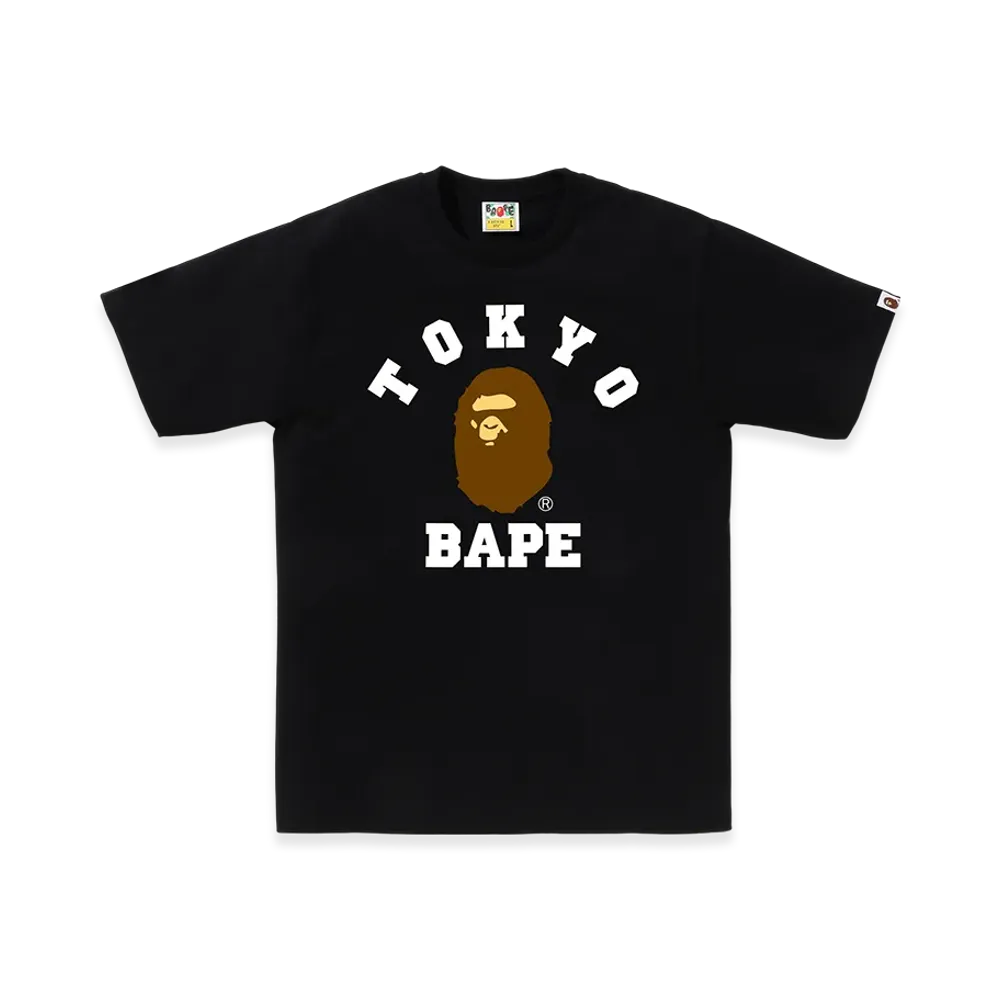 A BATHING APE College Tee "Black"