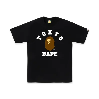 A BATHING APE College Tee "Black"