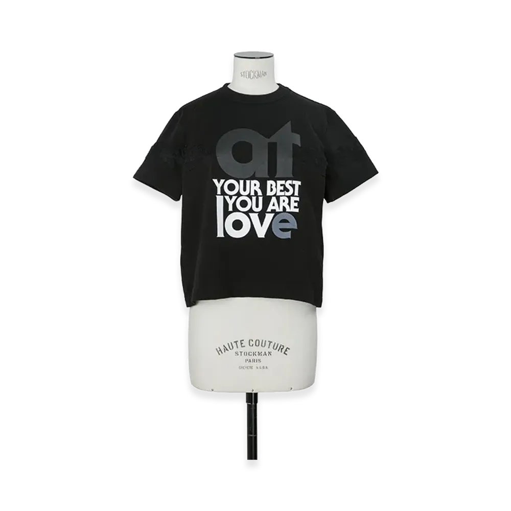 sacai Print T-Shirt "Black"
