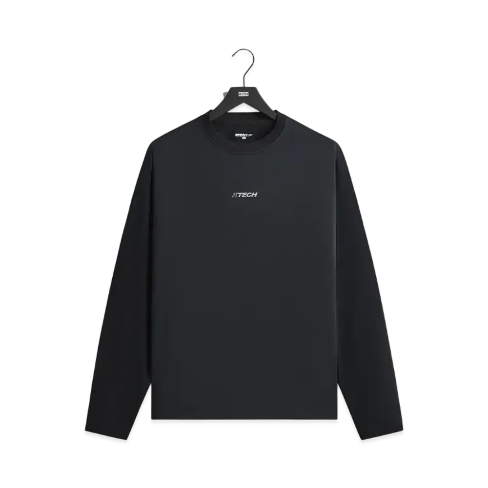 Kith Honeycomb Tech Heathrow Long Sleeve Tee "Black"