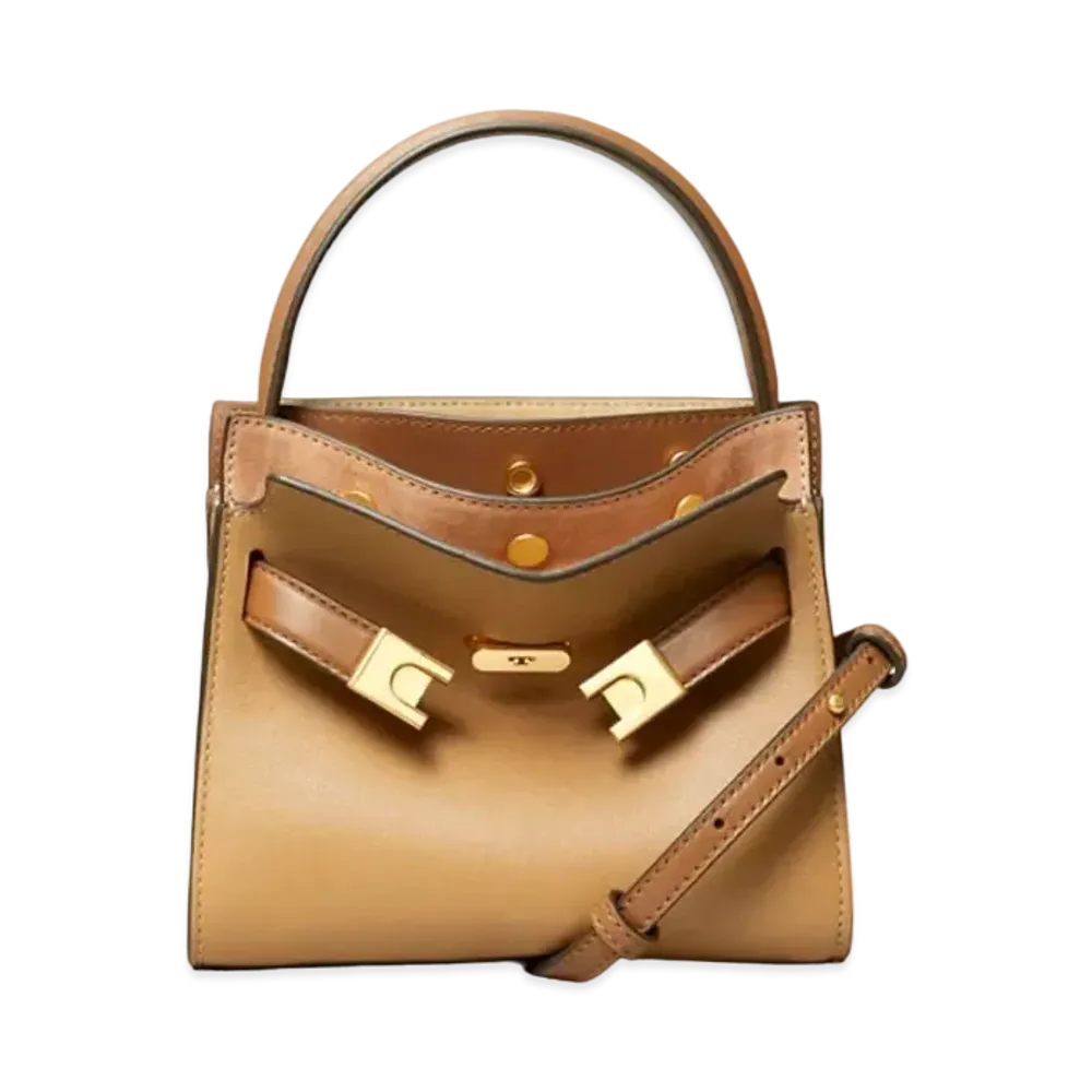 Tory Burch Lee Radziwill Petite Double Bag "Tiramisu"