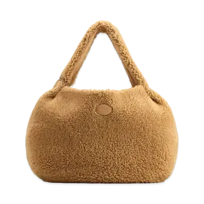 TOD'S Shirt Hobo Bag In Sheepskin Large "Beige"