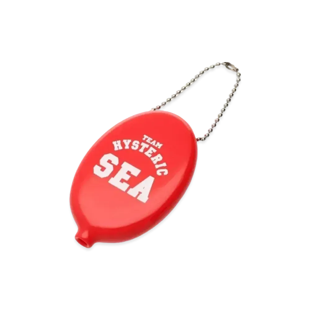 WIND AND SEA x HYSTERIC GLAMOUR Rubber Coin Case "Red"