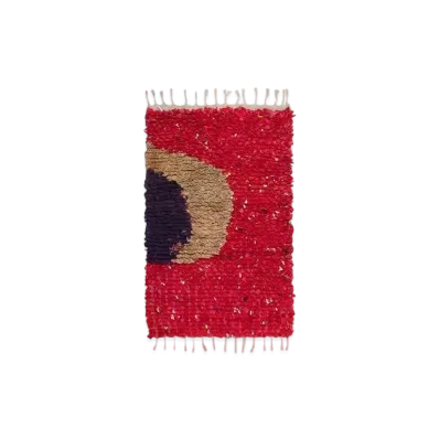 Stussy Upcycled Boucherouite Rug 91cm x 152cm "Red"
