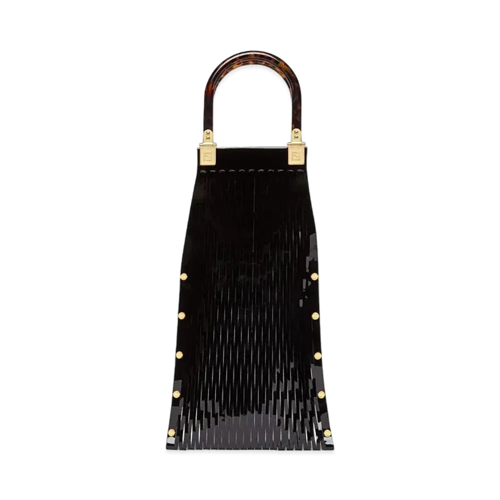 FENDI Sunny Patent Leather Shopper "Black"