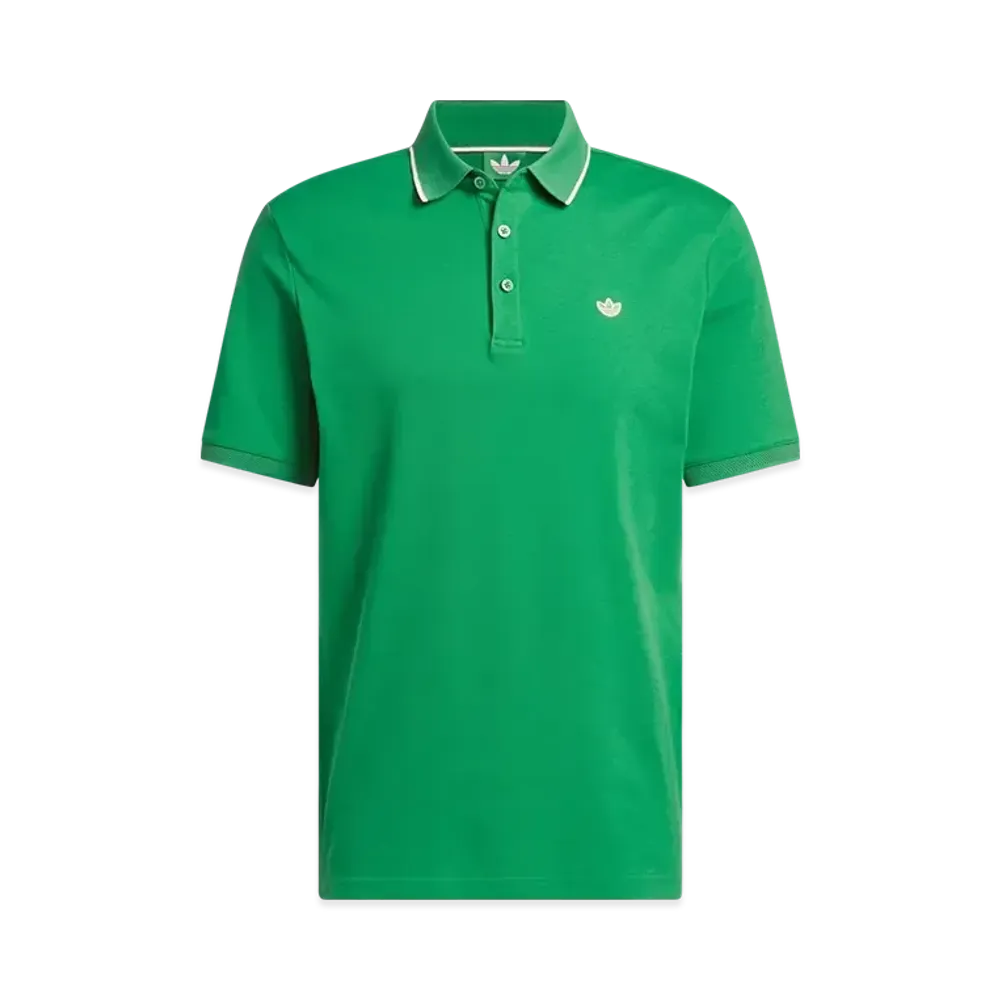 adidas Originals Golf Twist Knit One Point Logo Short Sleeve Polo "Green"