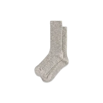 Kith Willet Marled Crew Socks "Light Heather Grey"