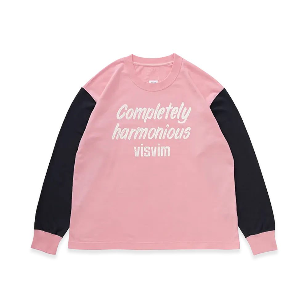 visvim Jumbo Tee L/S DMGD "Pink"