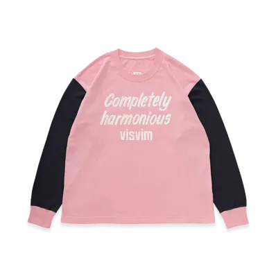 visvim Jumbo Tee L/S DMGD "Pink"