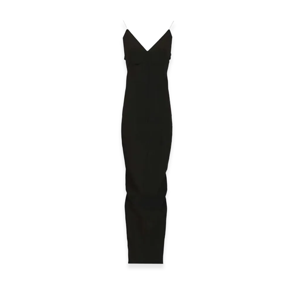Rick Owens Women's Long Dress Maillot Gown "Black"