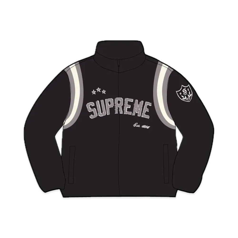 Supreme Arc Half Zip Fleece Pullover "Black"