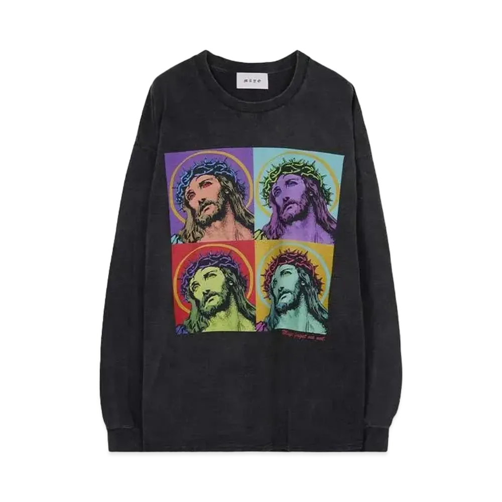 MAYO JESUS Christ Long Sleeve Tee "BLACK"