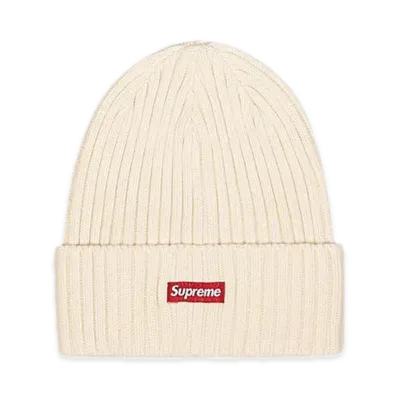 Supreme SS22 Overdyed Beanie "Cream"(22SS)