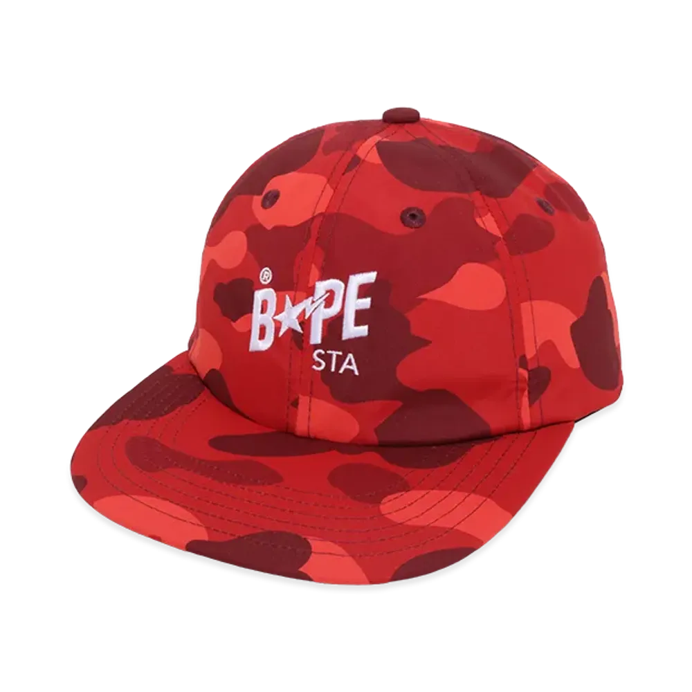 A BATHING APE Bape STA Panel Cap "Red"