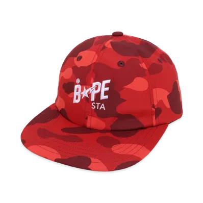 A BATHING APE Bape STA Panel Cap "Red"