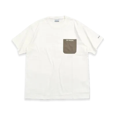 Columbia 26SS Yonge Street Crew Neck S/S Tee "White/Light Brown"