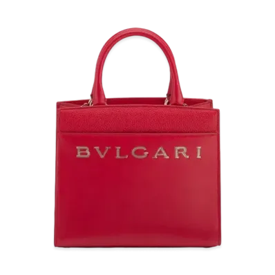 BVLGARI Logo Tote "Red"