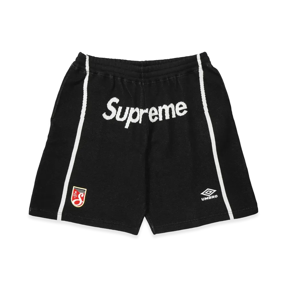 Supreme x Umbro Knit Soccer Short "Black"