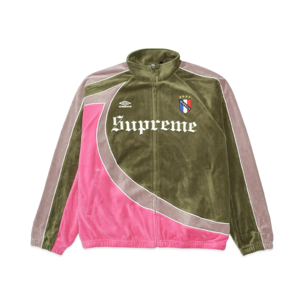 Supreme x Umbro Velour Track Jacket "Olive"