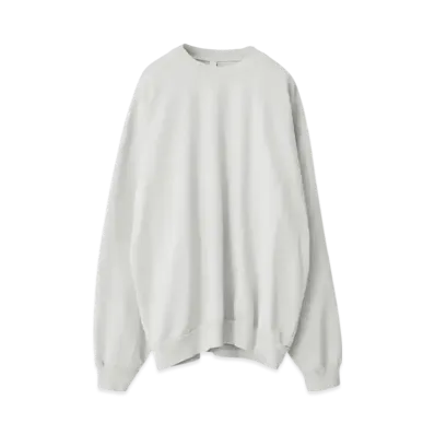 Los Angeles Apparel 14oz Garment Dye Heavy Fleece Crew Neck Pullover Sweatshirt "Cement"