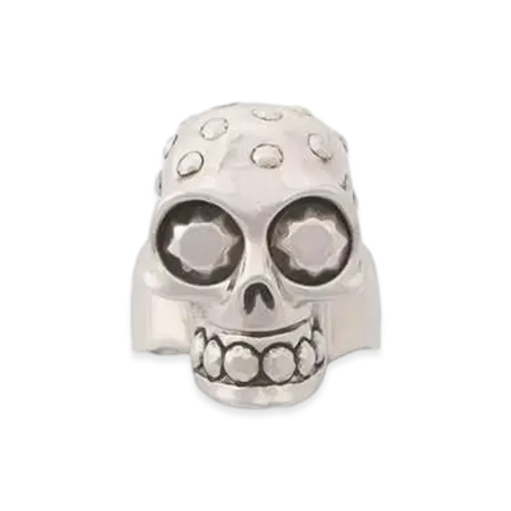Alexander McQUEEN Knuckle Skull Ring "Antique Silver"