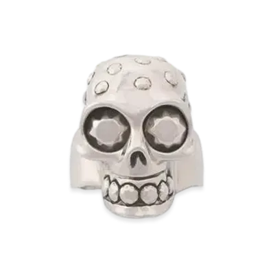 Alexander McQUEEN Knuckle Skull Ring "Antique Silver"