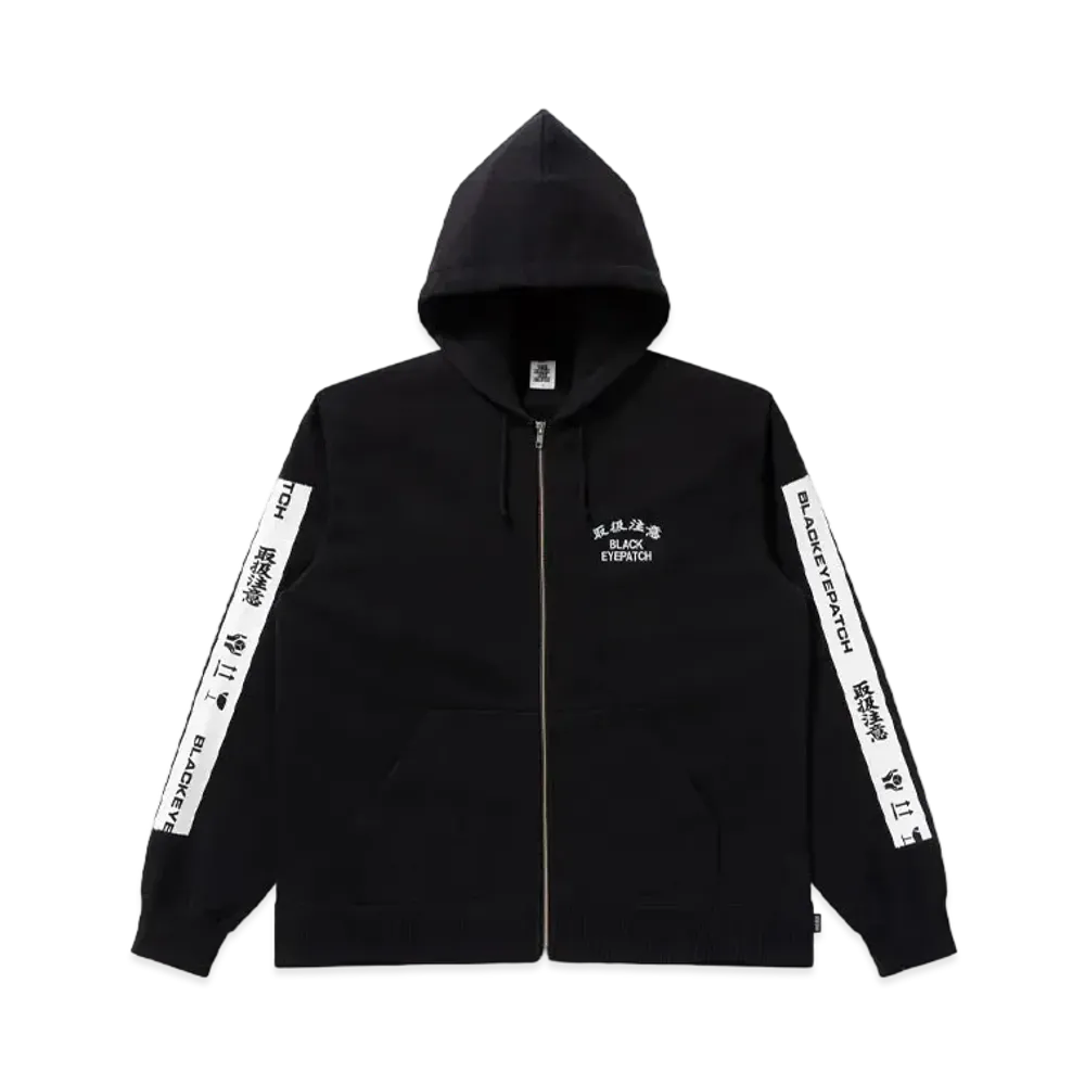 Blackeyepatch HWC Taped Zip Hoodie "Black"