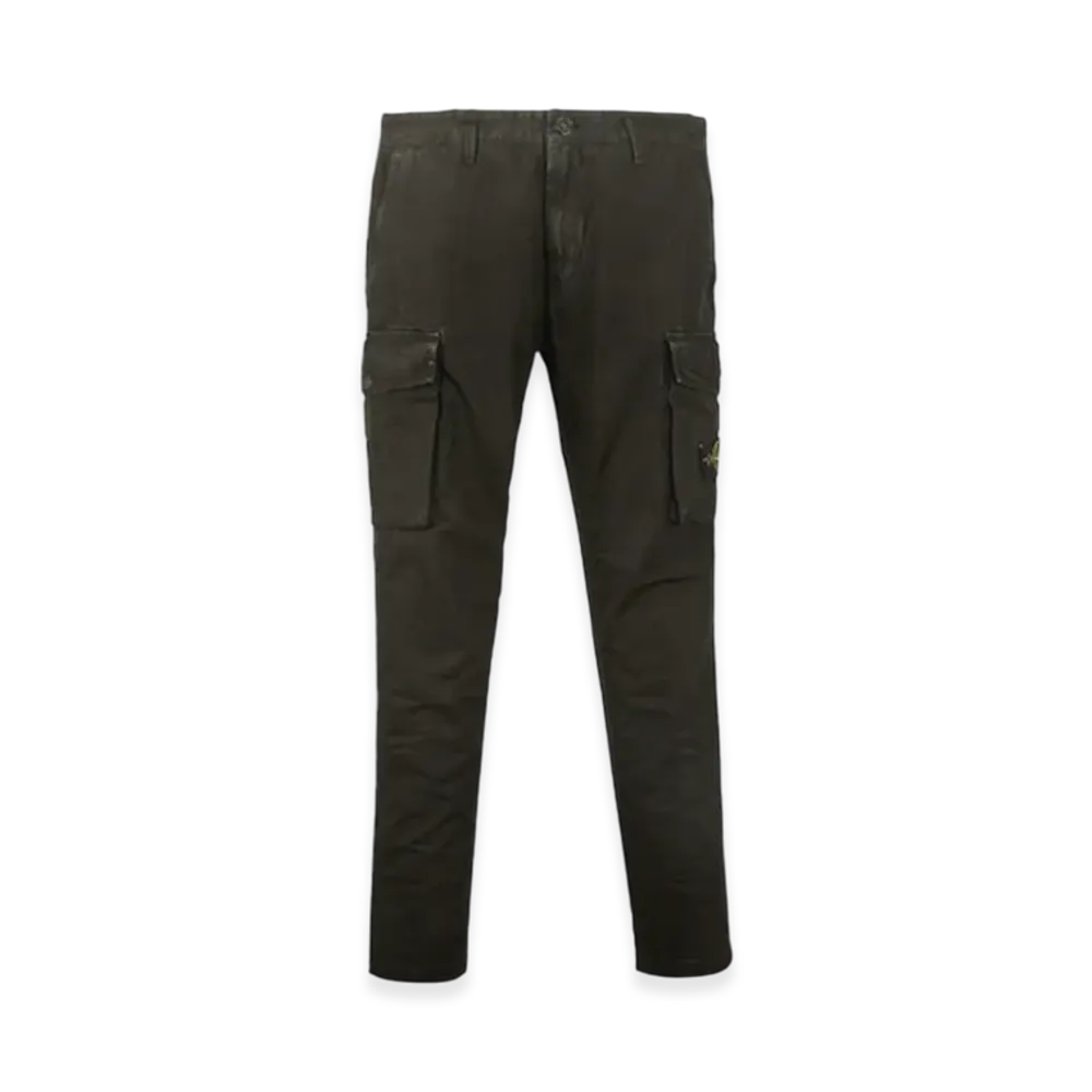 Stone Island 318WA Old Dye Treatment Cargo Pants - 20SS "Black"