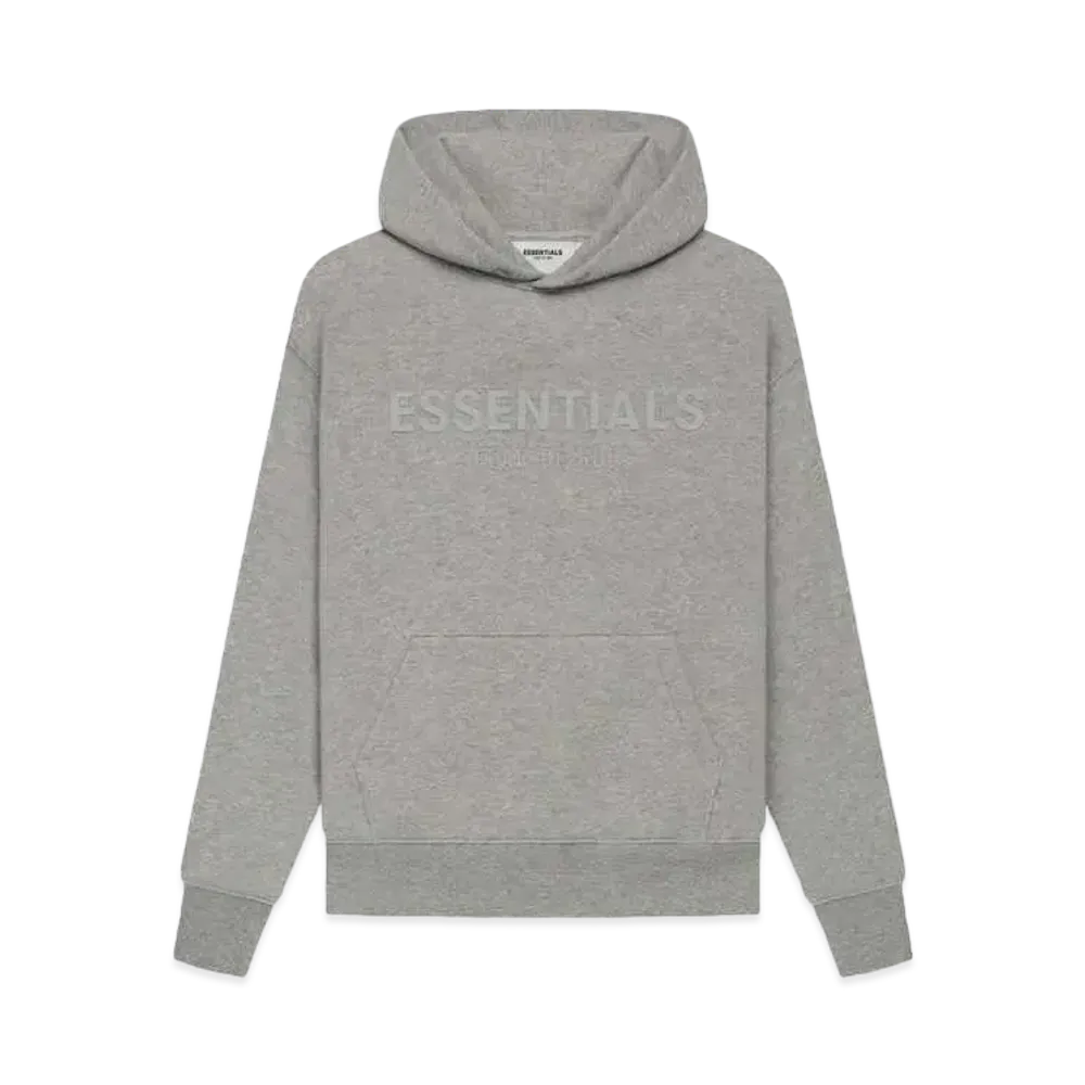 FEAR OF GOD ESSENTIALS Kids Pull-Over Hoodie "Dark Heather Oatmeal"